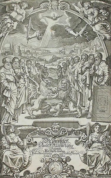 Frontispiece to the Book of Prophets, 17th century. Creator: Matthaus Merian