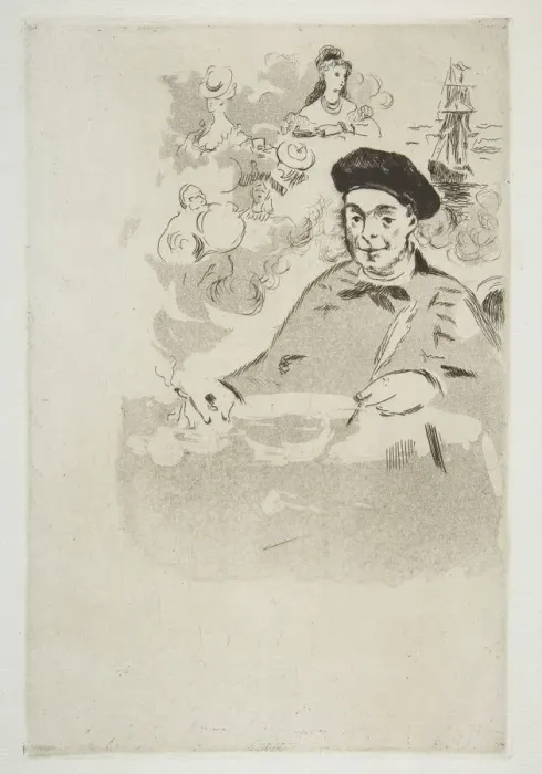 Framed Print : Frontispiece for an edition of Les Ballades'by Theodore de Banville Framed Print : Frontispiece for an edition of Les Ballades'by Theodore de Banville