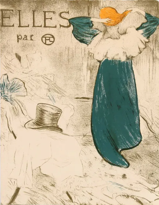 Framed Print : Frontispiece from Elles, 1896