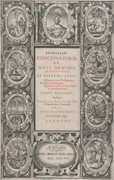 Framed Print : Frontispiece for Evangelicus Concionatoris, et Novi Hominis Institutionis, 1622 Framed Print : Frontispiece for Evangelicus Concionatoris, et Novi Hominis Institutionis, 1622