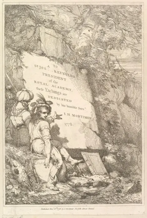 Framed Print : Frontispiece (Fifteen Etchings Dedicated to Sir Joshua Reynolds), 1778 Framed Print : Frontispiece (Fifteen Etchings Dedicated to Sir Joshua Reynolds), 1778