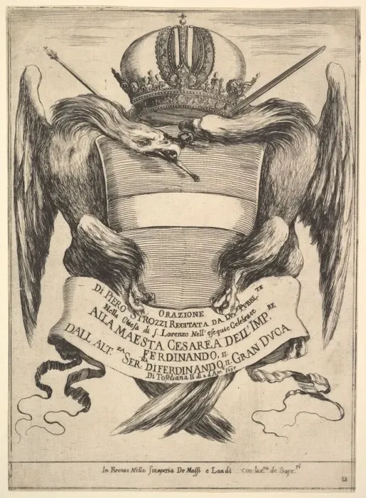 Framed Print : Frontispiece for The funeral of Emperor Ferdinand II Framed Print : Frontispiece for The funeral of Emperor Ferdinand II