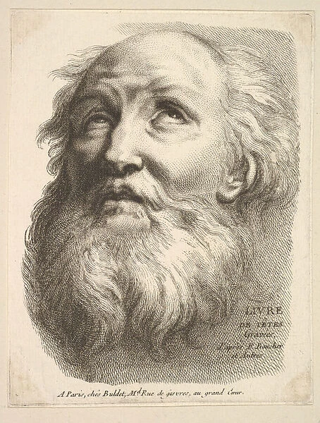 Frontispiece: Head of a Bearded Man, from 'Livre de Têtes Gravé