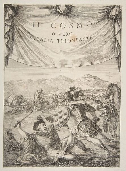 Frontispiece for Il Cosmo, 1650. Creator: Stefano della Bella