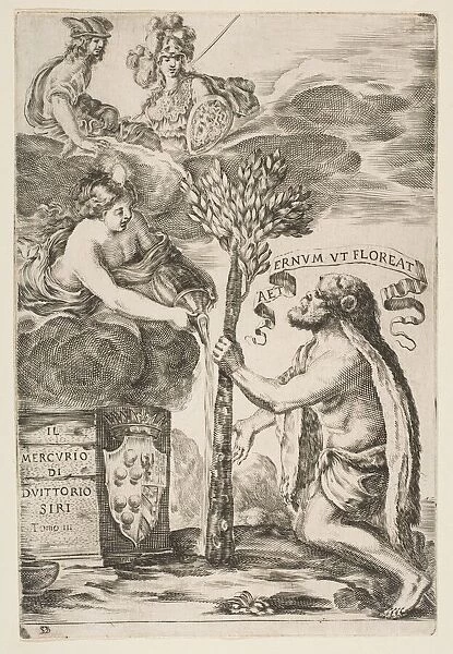 Frontispiece for Il Mercurio, III: Hercules Planting His Club, 1652