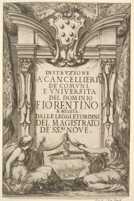 Framed Print : Frontispiece for Instructions for Chancellors (Instruzione a Cancellieri) Framed Print : Frontispiece for Instructions for Chancellors (Instruzione a Cancellieri)