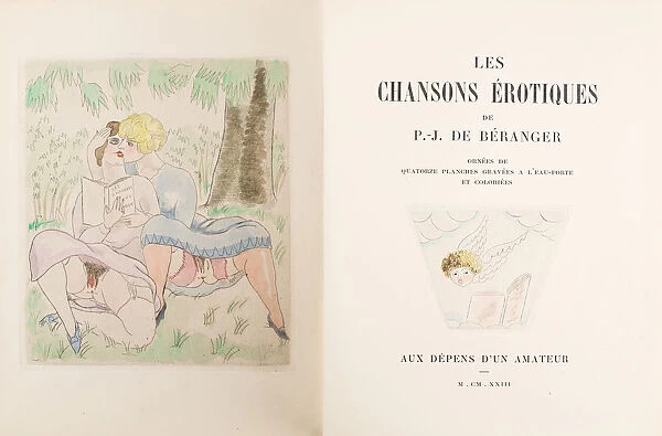 Frontispiece to Les chansons erotiques by Pierre-Jean de Beranger