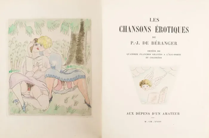 Framed Print : Frontispiece to Les chansons erotiques by Pierre-Jean de Beranger Framed Print : Frontispiece to Les chansons erotiques by Pierre-Jean de Beranger