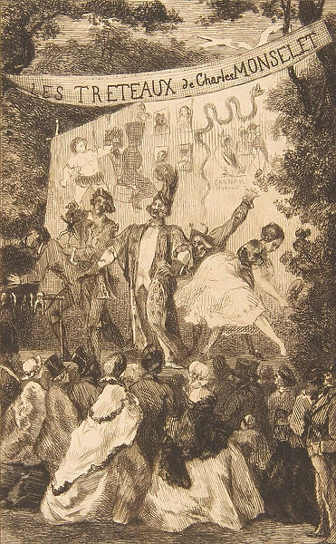 Frontispiece for 'Les Tréteaux de Monselet', 1859