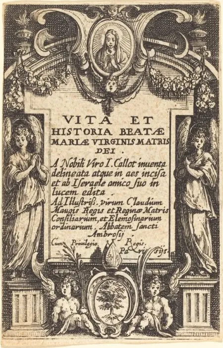 Framed Print : Frontispiece for The Life of the Virgin, in or after 1630 Framed Print : Frontispiece for The Life of the Virgin, in or after 1630