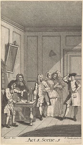 Frontispiece to Molieres 'L Avare'(The Miser), 1732