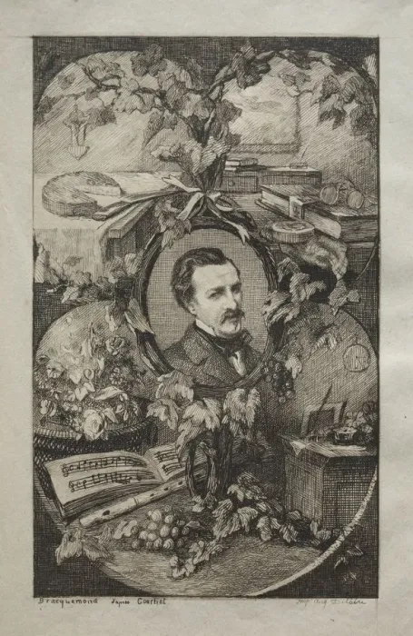 Framed Print : Frontispiece for New Works of Champfleury, The Friends of Nature: Portrait Framed Print : Frontispiece for New Works of Champfleury, The Friends of Nature: Portrait
