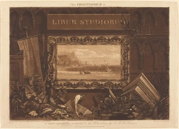 Framed Print : Frontispiece, published 1812. Creator: JMW Turner Framed Print : Frontispiece, published 1812. Creator: JMW Turner