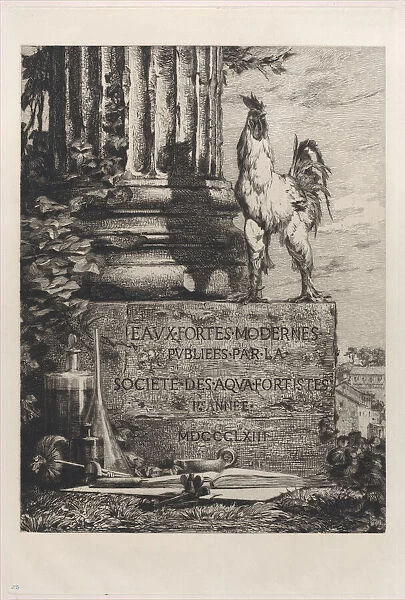 Frontispiece for the Society of Etchers, 1863. Creator: Jules-Ferdinand Jacquemart