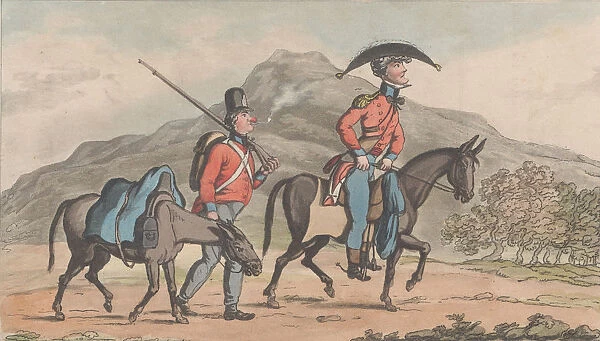 Frontispiece: Starting to join his regiment, from '