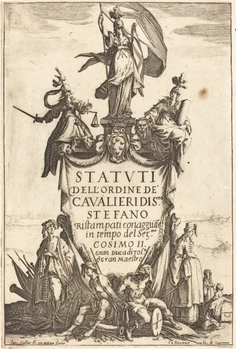 Framed Print : Frontispiece for the Statutes of the Order of the Knights of Saint Stephen Framed Print : Frontispiece for the Statutes of the Order of the Knights of Saint Stephen