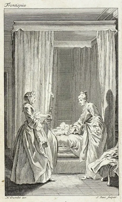 Framed Print : Frontispiece to Tom Jones, published 1750. Creator: Jan Punt Framed Print : Frontispiece to Tom Jones, published 1750. Creator: Jan Punt