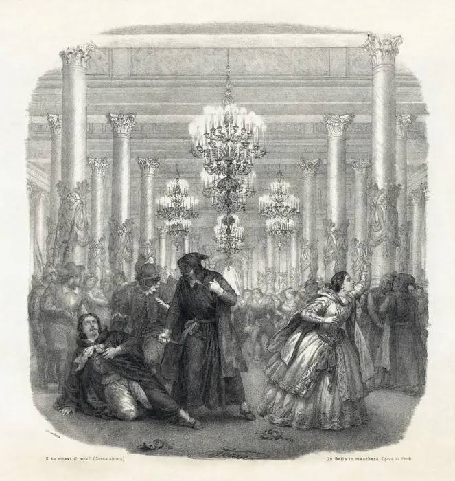 Framed Print : Frontispiece of the vocal score of opera Un Ballo in maschera by Giuseppe Verdi, 1860 Framed Print : Frontispiece of the vocal score of opera Un Ballo in maschera by Giuseppe Verdi, 1860