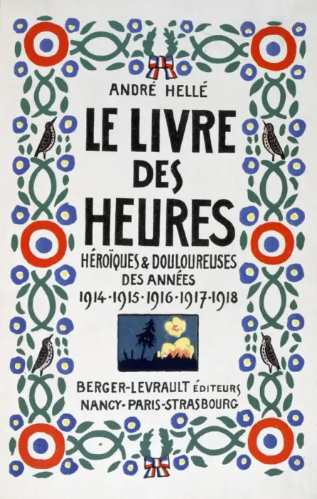 Framed Print : Frontpage of Le Livre des Heures, 1919. Artist: Andre Helle Framed Print : Frontpage of Le Livre des Heures, 1919. Artist: Andre Helle