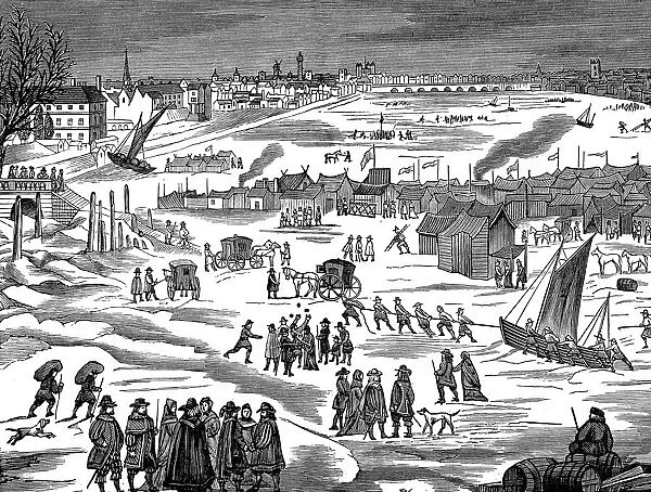 Frost Fair on the Thames at London, 1683