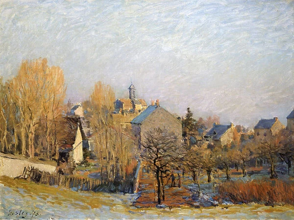 Frost in Louveciennes, 1873. Artist: Alfred Sisley