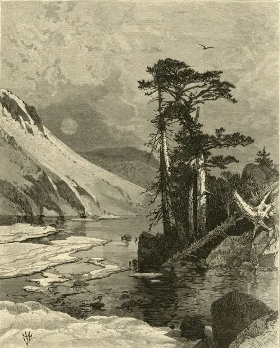 Framed Print : Frozen Lake, Foot of Jamess Peak, 1874. Creator: Charles Maurand Framed Print : Frozen Lake, Foot of Jamess Peak, 1874. Creator: Charles Maurand