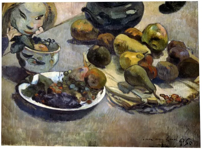 Framed Print : Fruit, 1888. Artist: Paul Gauguin Framed Print : Fruit, 1888. Artist: Paul Gauguin