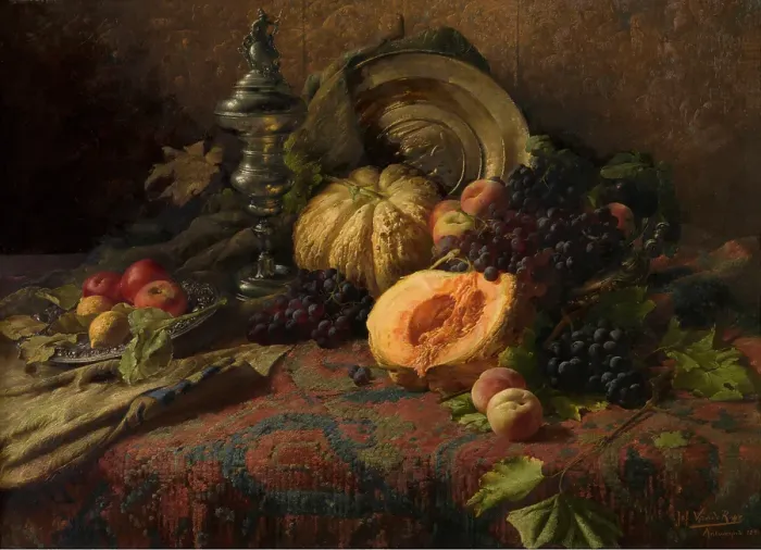 Framed Print : Fruit, 1894. Creator: Joseph Van de Roye Framed Print : Fruit, 1894. Creator: Joseph Van de Roye