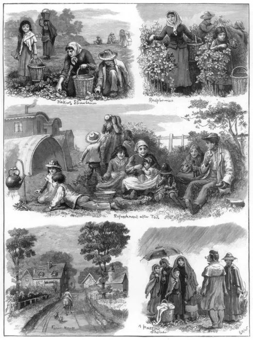 Framed Print : Fruit gatherers, 1899 Framed Print : Fruit gatherers, 1899