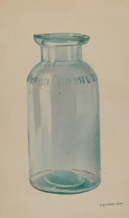 Framed Print : Fruit Jar, c. 1938. Creator: J. Howard Iams Framed Print : Fruit Jar, c. 1938. Creator: J. Howard Iams