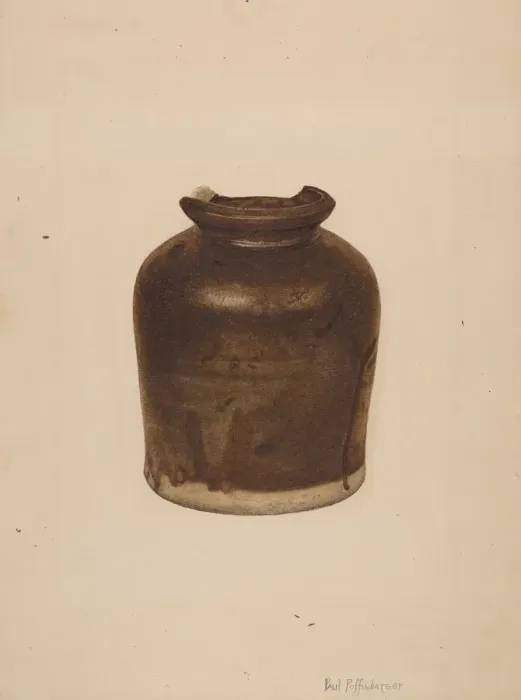 Framed Print : Fruit Jar, c. 1939. Creator: Paul Poffinbarger Framed Print : Fruit Jar, c. 1939. Creator: Paul Poffinbarger
