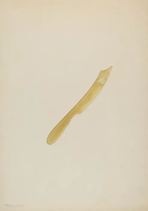 Framed Print : Fruit Knife, c. 1939. Creator: Frank M Keane Framed Print : Fruit Knife, c. 1939. Creator: Frank M Keane