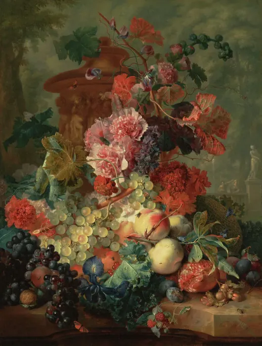 Framed Print : Fruit Piece, 1722. Creator: Jan van Huysum Framed Print : Fruit Piece, 1722. Creator: Jan van Huysum