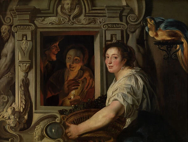 The Fruit Seller. Creator: Jordaens, Jacob (1593-1678)