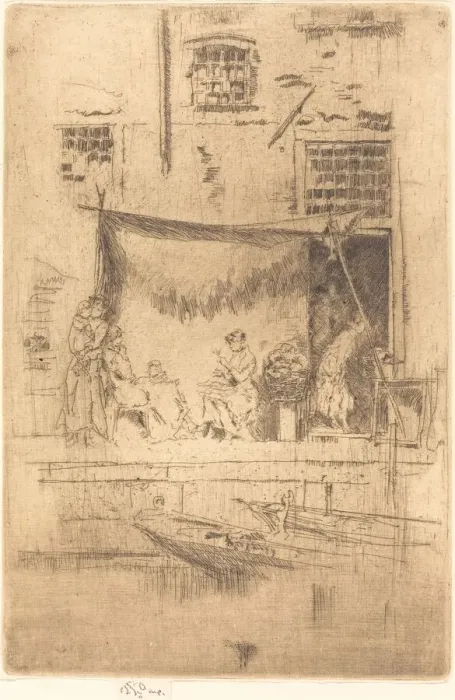 Framed Print : Fruit-Stall, 1880. Creator: James Abbott McNeill Whistler Framed Print : Fruit-Stall, 1880. Creator: James Abbott McNeill Whistler