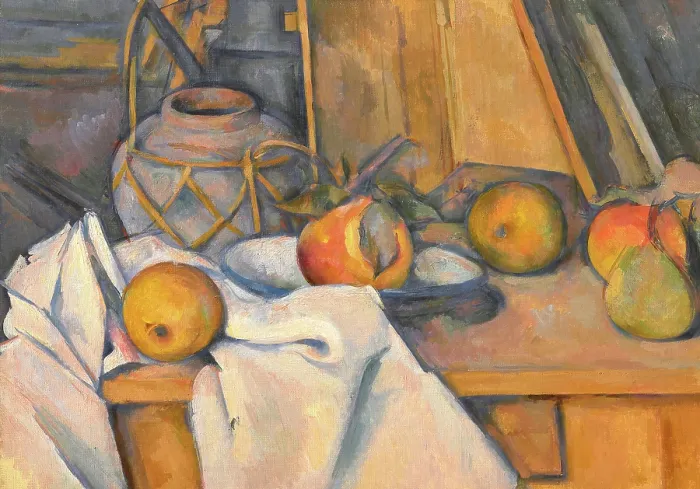 Framed Print : Fruits et pot de gingembre, 1890-1893. Creator: Cezanne, Paul (1839-1906) Framed Print : Fruits et pot de gingembre, 1890-1893. Creator: Cezanne, Paul (1839-1906)