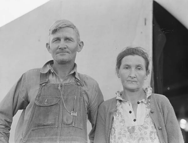 In FSA migratory labor camp, Sinclair Ranch, Brawley, Imperial Valley, California, 1939. Creator: Dorothea Lange