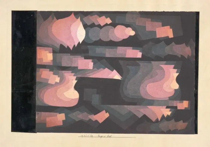 Framed Print : Fuge in Rot, 1921 Framed Print : Fuge in Rot, 1921