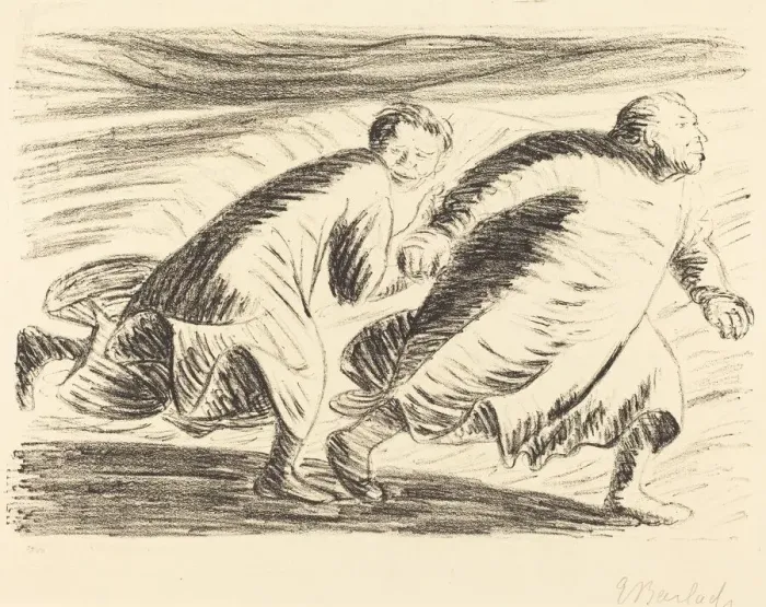 Framed Print : The Fugitives, 1916 / 1917. Creator: Ernst Barlach Framed Print : The Fugitives, 1916 / 1917. Creator: Ernst Barlach