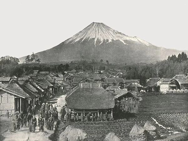 Fujiyama, The Sacred Mountain, from Jedzumi Village, Japan, 1895. Creator: Unknown