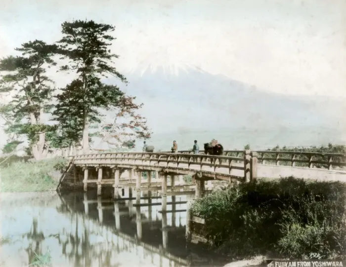 Framed Print : Fujiyama from Yoshiwara, Japan Framed Print : Fujiyama from Yoshiwara, Japan