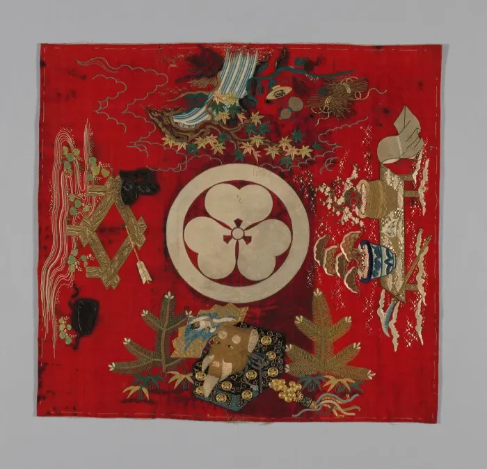 Framed Print : Fukusa (Gift Cover), Japan, Edo period (1615-1868), late 18th century. Creator: Unknown Framed Print : Fukusa (Gift Cover), Japan, Edo period (1615-1868), late 18th century. Creator: Unknown