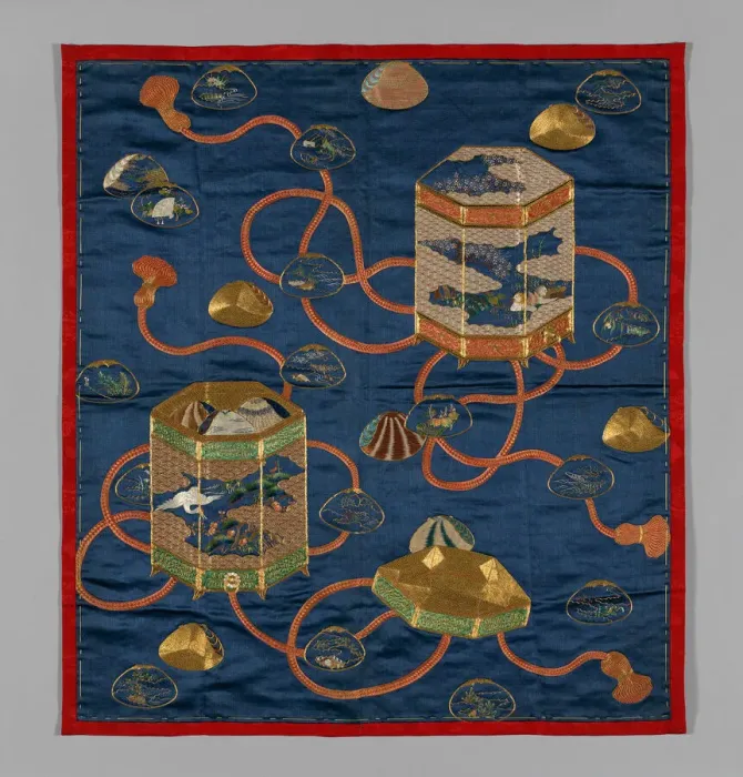 Framed Print : Fukusa (Gift Cover), Japan, Edo period (1615-1868), 1775 / 1825. Creator: Unknown Framed Print : Fukusa (Gift Cover), Japan, Edo period (1615-1868), 1775 / 1825. Creator: Unknown