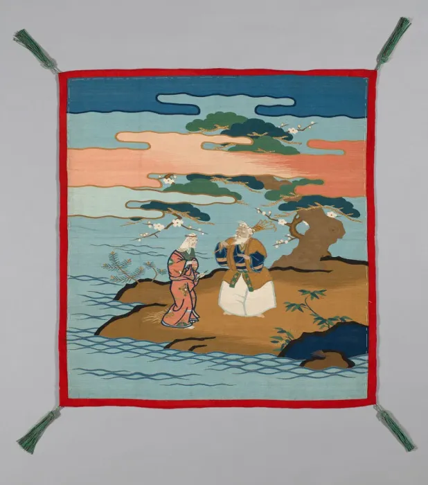 Framed Print : Fukusa (Gift Cover), Japan, late Edo period (1789-1868), 1801 / 25. Creator: Unknown Framed Print : Fukusa (Gift Cover), Japan, late Edo period (1789-1868), 1801 / 25. Creator: Unknown