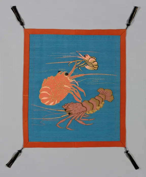 Framed Print : Fukusa (Gift Cover), Japan, late Edo period (1789-1868) / Meiji period (1868-1912), 19th century. Creator: Unknown Framed Print : Fukusa (Gift Cover), Japan, late Edo period (1789-1868) / Meiji period (1868-1912), 19th century. Creator: Unknown