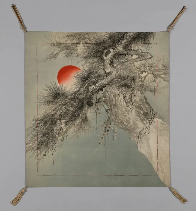 Framed Print : Fukusa (Gift Cover), Japan, Mid-Meiji period (1868-1912), c. 1895. Creator: Unknown Framed Print : Fukusa (Gift Cover), Japan, Mid-Meiji period (1868-1912), c. 1895. Creator: Unknown