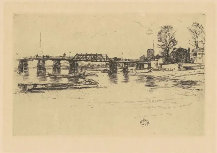 Framed Print : Fulham, 1878 / 1879. Creator: James Abbott McNeill Whistler Framed Print : Fulham, 1878 / 1879. Creator: James Abbott McNeill Whistler