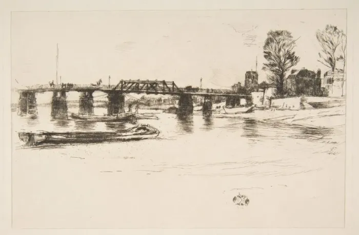 Framed Print : Fulham (Chelsea), 20th century. Creator: James Abbott McNeill Whistler Framed Print : Fulham (Chelsea), 20th century. Creator: James Abbott McNeill Whistler