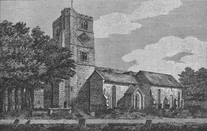 Framed Print : Fulham Church in 1812 (1911) Framed Print : Fulham Church in 1812 (1911)