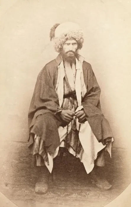 Framed Print : Full-length portrait of man, seated, facing front, between 1870 and 1886. Creator: Unknown Framed Print : Full-length portrait of man, seated, facing front, between 1870 and 1886. Creator: Unknown